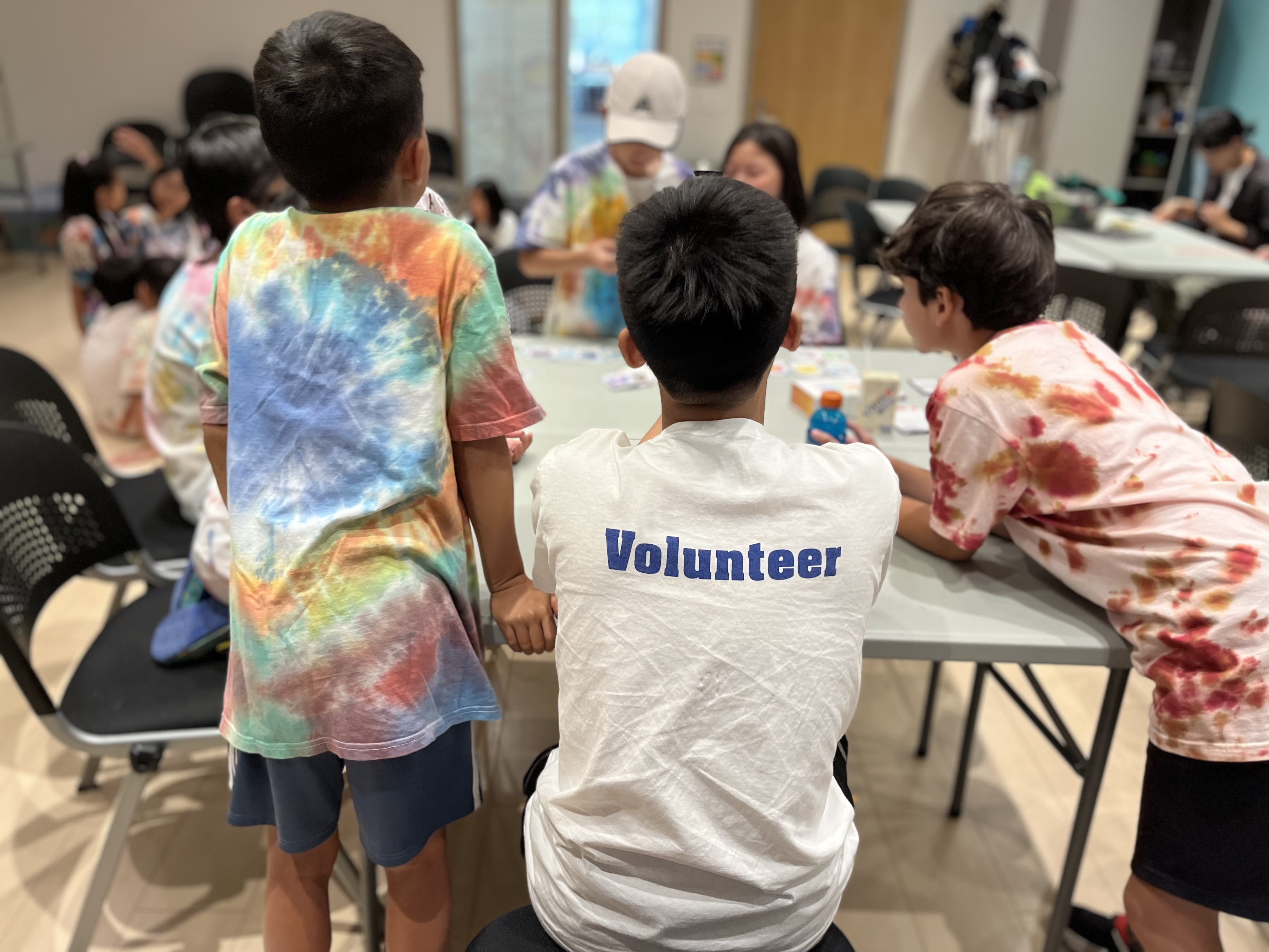Our volunteer in action